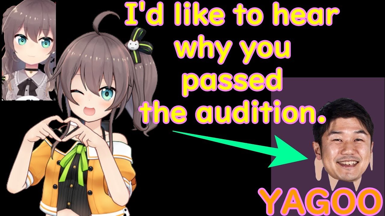Natsuiro Matsuri wants to ask YAGOO why she passed the audition.