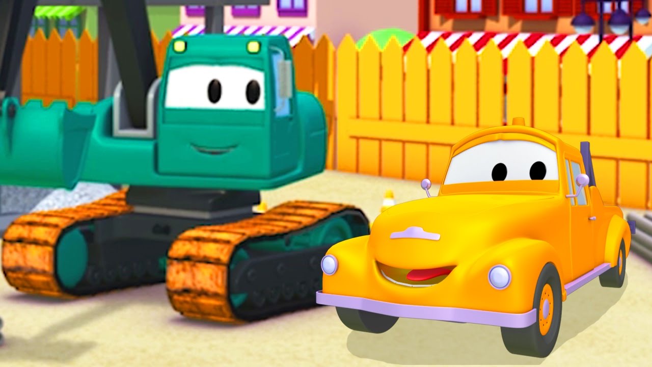Tom il Carro Attrezzi e Edgar l'Escavatore in Car City | Cartone animato per i bambini