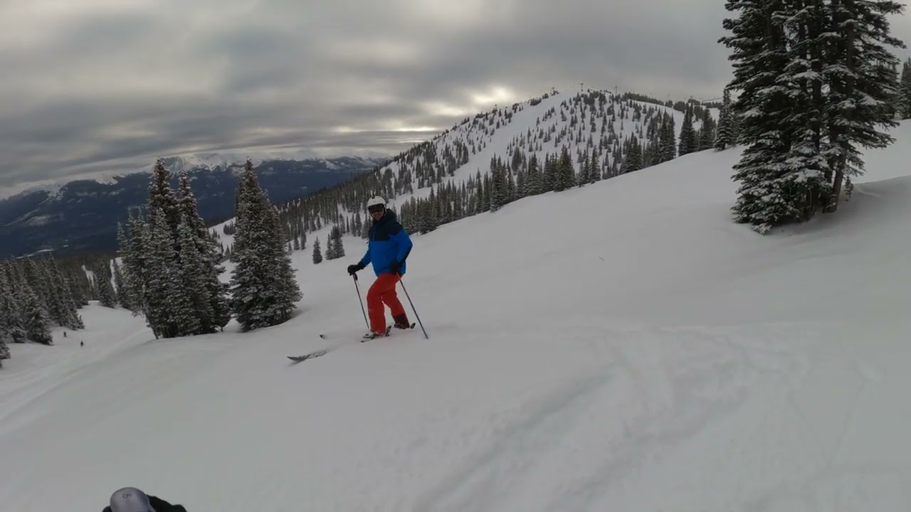 27 March 2023 POW day, fresh tracks on Punch Bowl, Marmot Basin - Jasper, Alberta