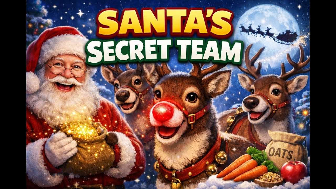 🎄 Santa’s Reindeer EXPLAINED! What They Eat & How They Train to Fly