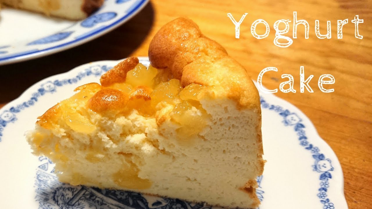 How to make Fluffy Yoghurt Pear Cake / Recipe ふわふわ洋梨ヨーグルトケーキ　レシピ