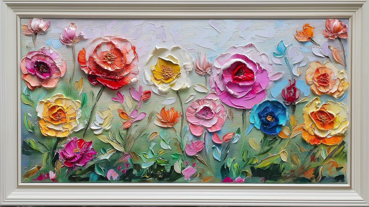 Smiling Colorful Roses | nice for tv background