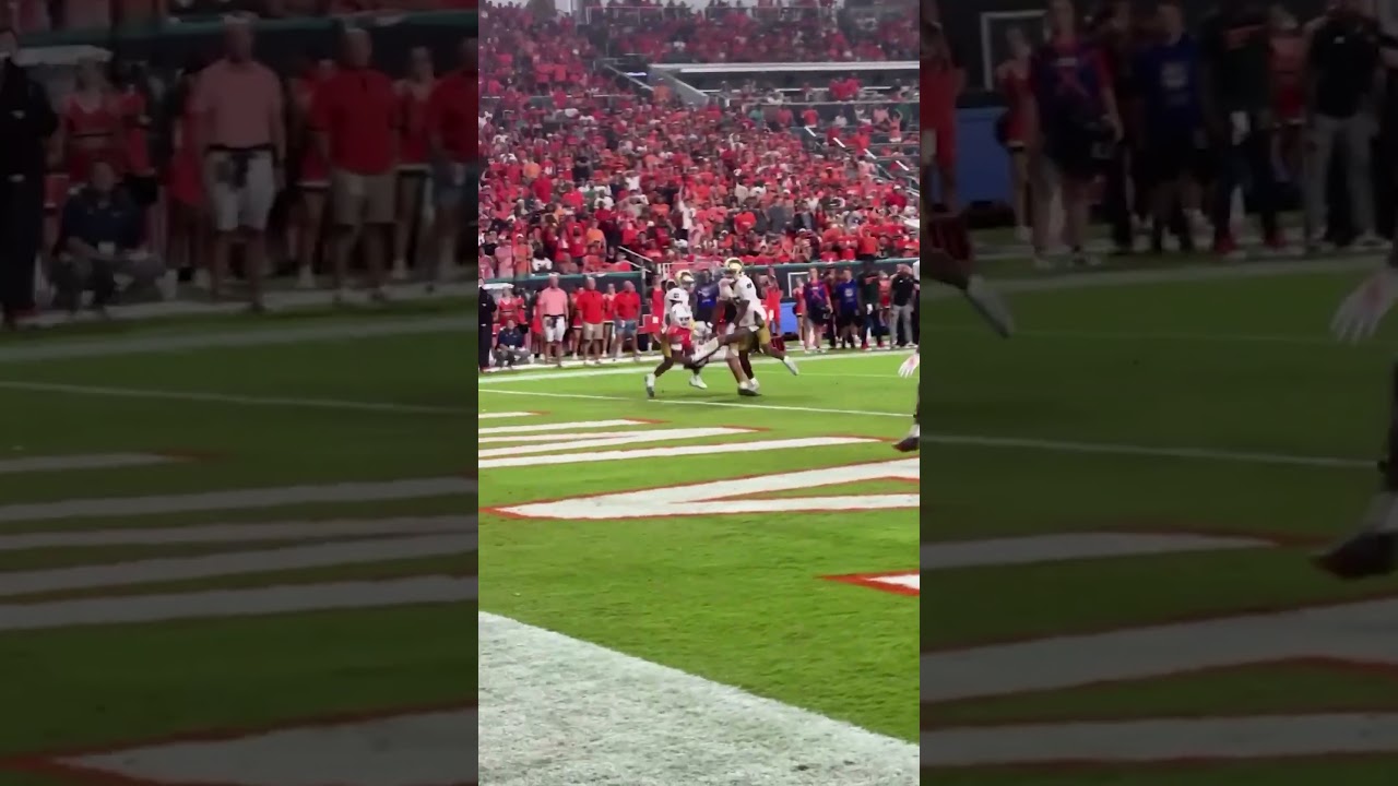 CJ DANIELS WHAT. A. CATCH. 🤯🏈 #shorts