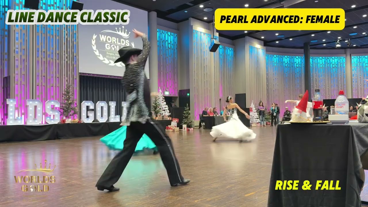 WORLDS GOLD 2024 | Line Dance Classic | Pearl Advanced: Female | Rise & Fall #gold_linedance #오정현