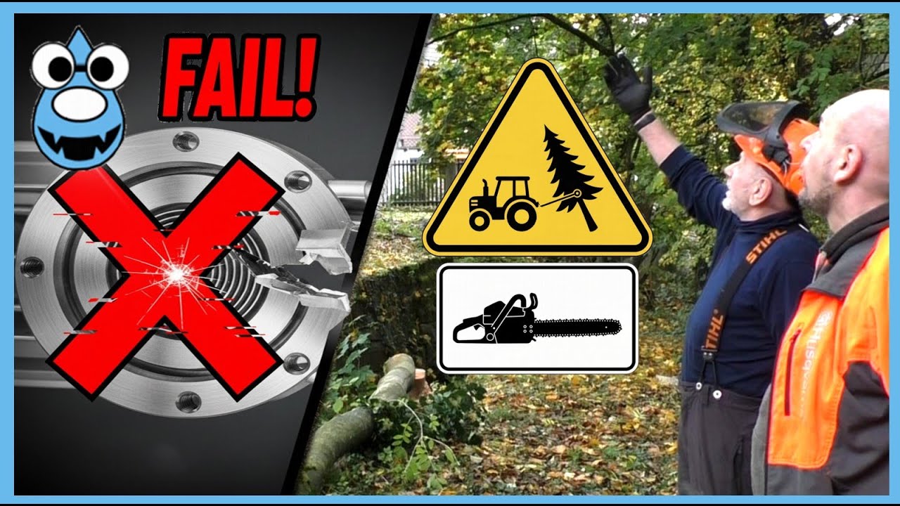 Rückewagen-Motor FAIL!🤬 REPARATUR geht SCHIEF 😠 Kranke Eschen müssen fallen – 3t-Winde im Einsatz!