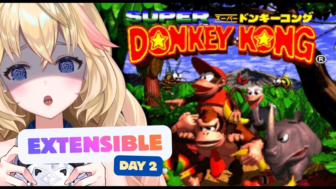 【EXTENSIBLE Day2】限界耐久チャレンジ / Endless Challenge【スーパードンキーコング / Donkey Kong Country】