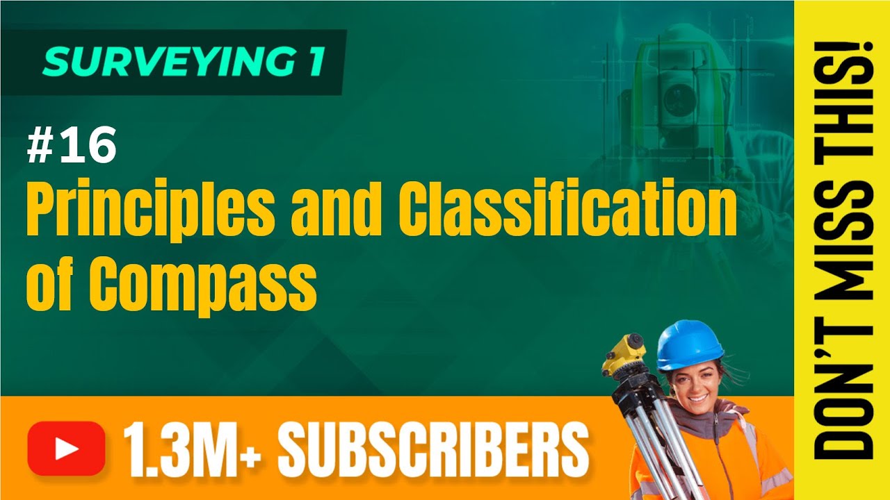 Principles and Classification of Compass - Measuring of Direction and Angles - Surveying 1