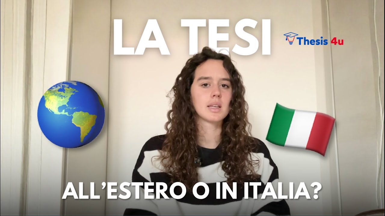 🇮🇹 Differenze tra la TESI di laurea in ITALIA e all'estero 🌎
