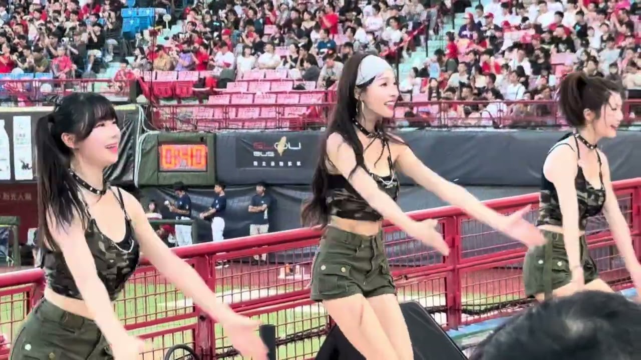 2025.7.5味全龍 天母球場 中場表演#cheerleader #baseball #baseball #美女