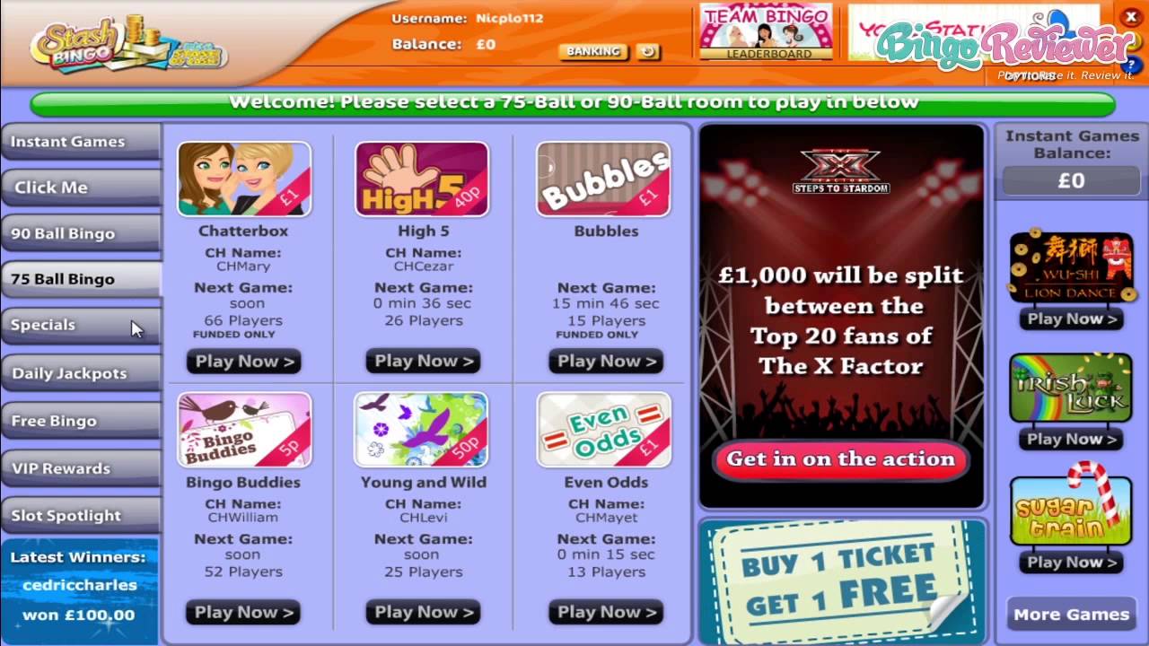 Stash Bingo - Video Review by BingoReviewer