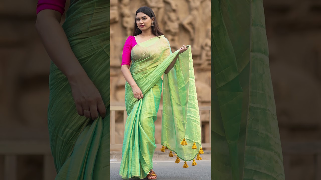 Evara Tissue Cotton Sarees | Tissue Sarees for Summer - I Love Sarees #shorts