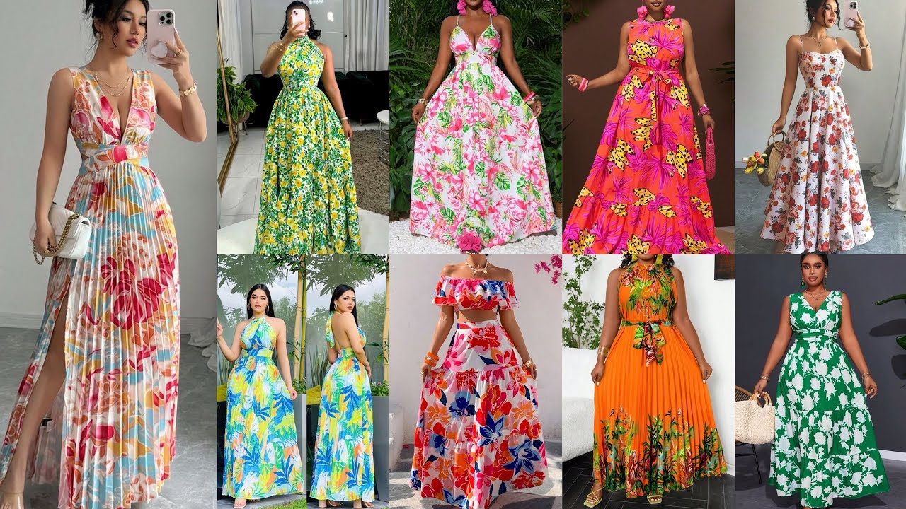 Elegant Floral Dresses for Ladies 2025|Classy & Chic Floral Print Dress Ideas