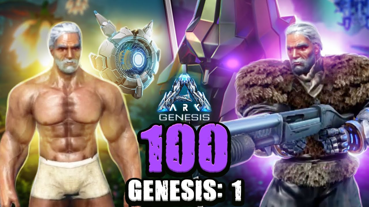 SOBREVIVI 100 DIAS NO GENESIS:1 VEJA COMO FOI | Ark: Survival Evolved