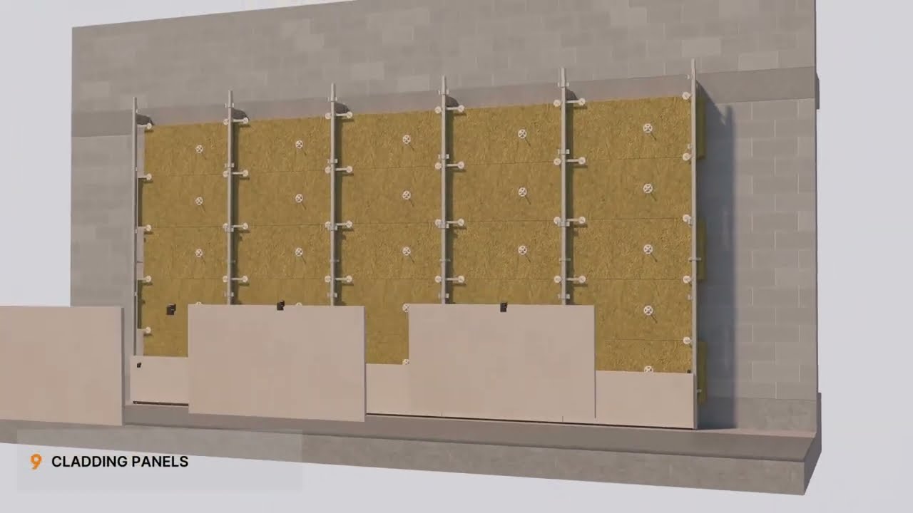 BILDA Rainscreen Cladding Installation - Vertical Assembly in 9 easy steps