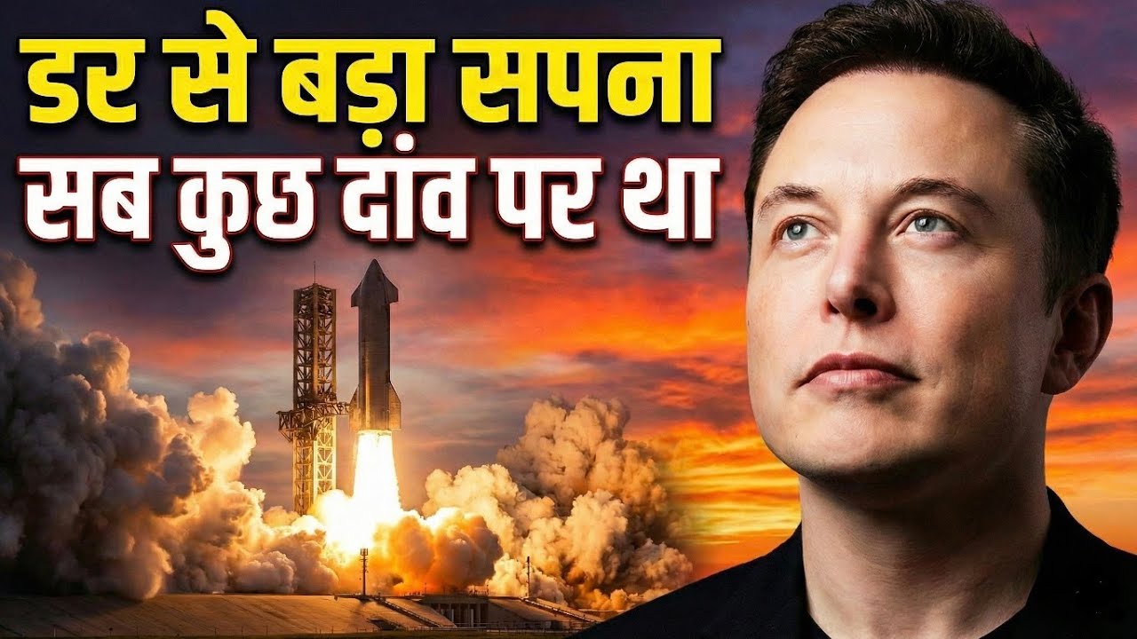 “3 बार फेल… चौथी बार इतिहास | Elon Musk SpaceX Real Risk Story”