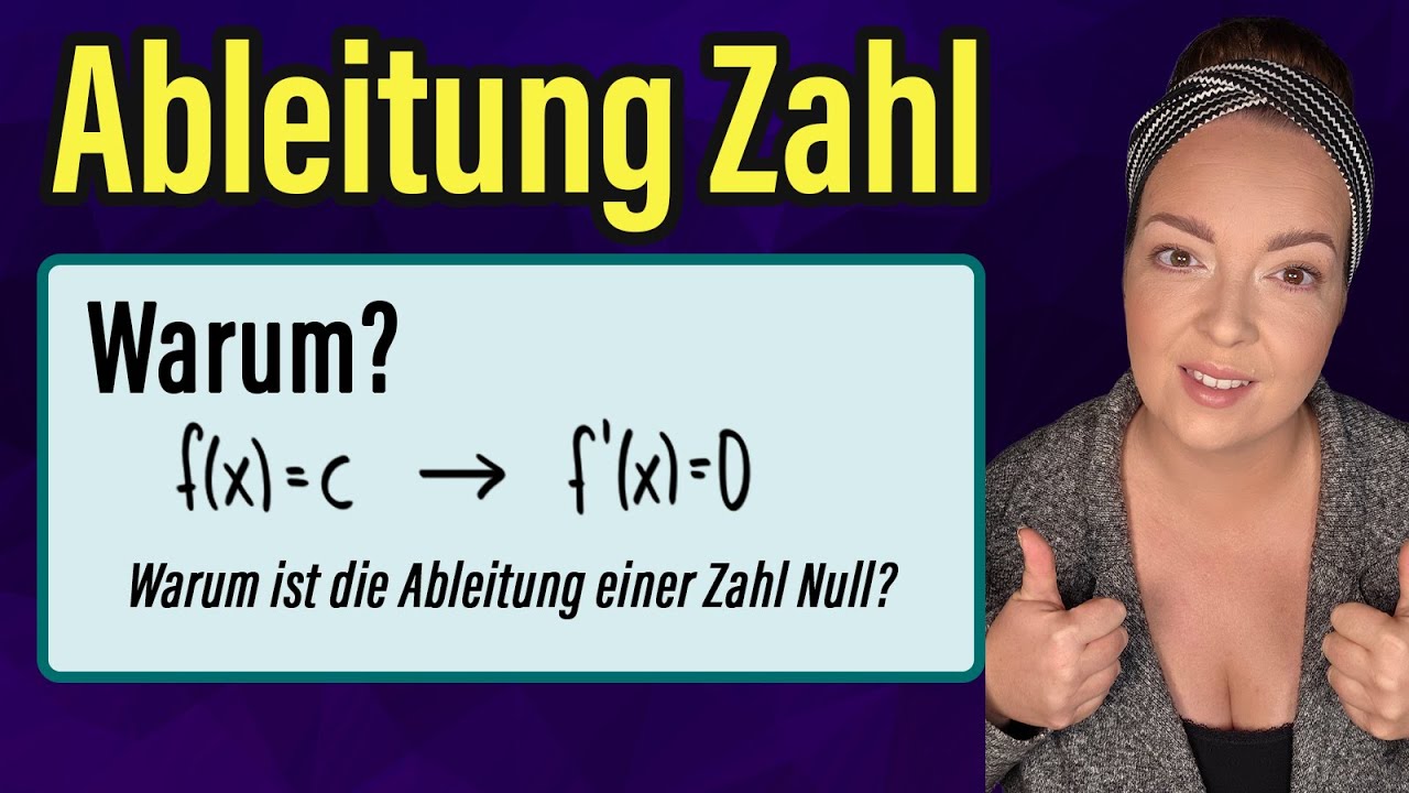Warum ist die Ableitung einer Konstanten 0? by einfach mathe!