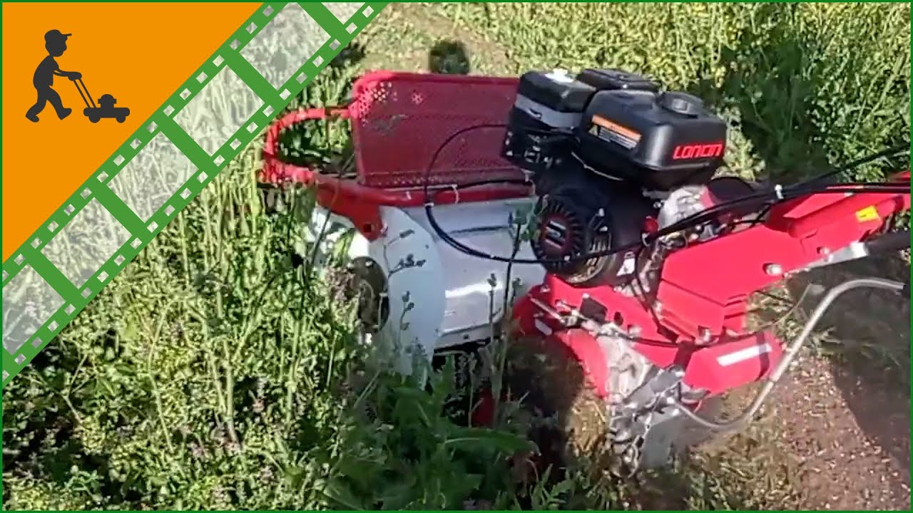 Tondeuse débroussailleuse à fléaux autotractée GeoTech-Pro GFM 600 L : vidéo de fonctionnement