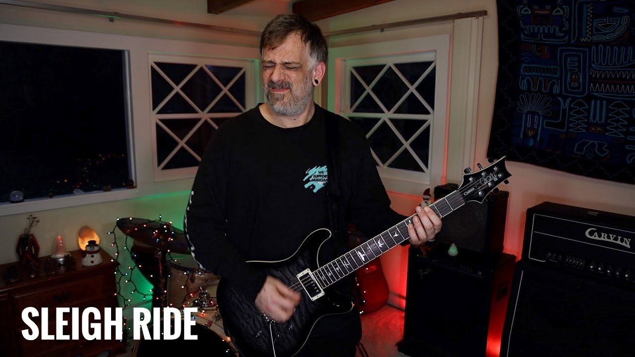 SLEIGH RIDE by the Ronettes - Guitar Melody Cover by Adam Howe