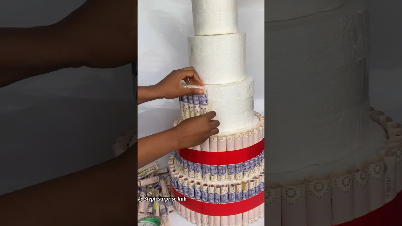 How to make a Money tower 🎄✨#moneycake #moneytower #moneycakesurprise #tutorial #diycrafts #diy Oct