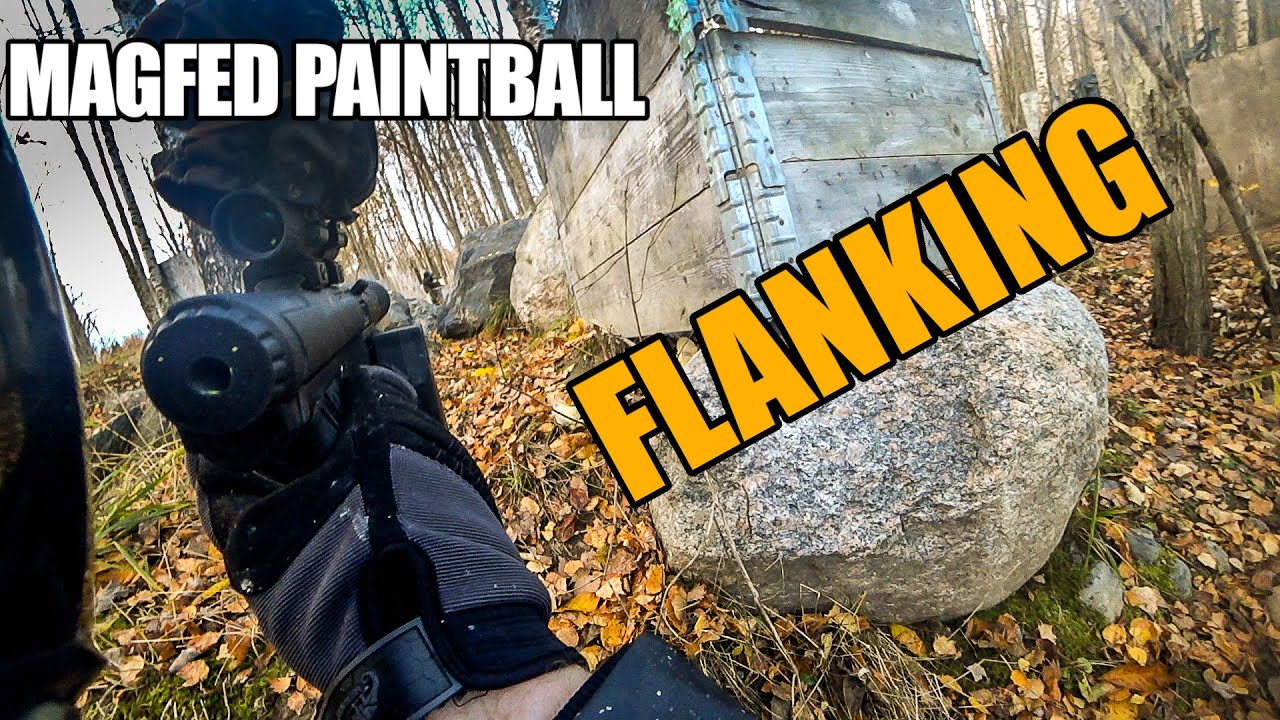 Maneuvering for eliminations - Magfed Paintball Gameplay