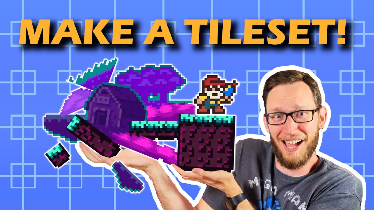 How I Made My First Tile Set for a Platformer Game!