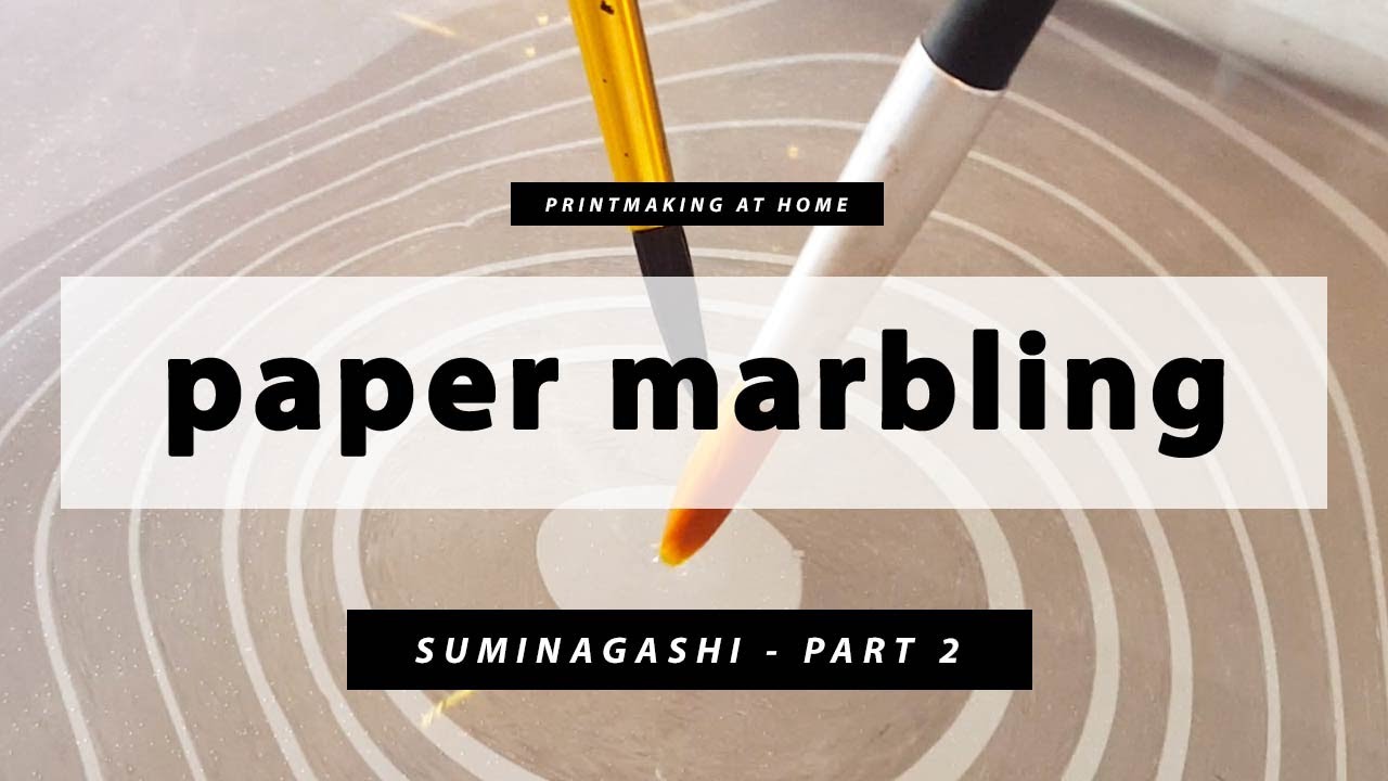 Paper Marbling - Suminagashi Lesson - Part 2