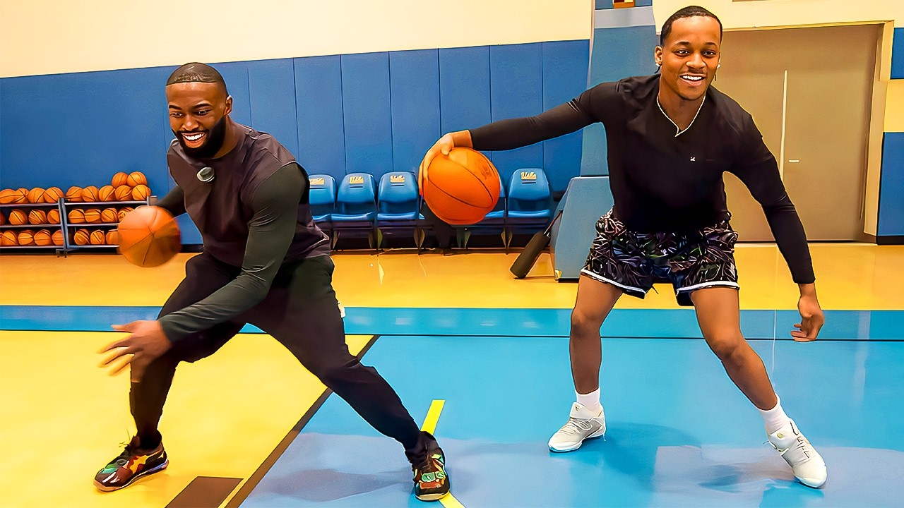 Tylil Works Out With Jaylen Brown!