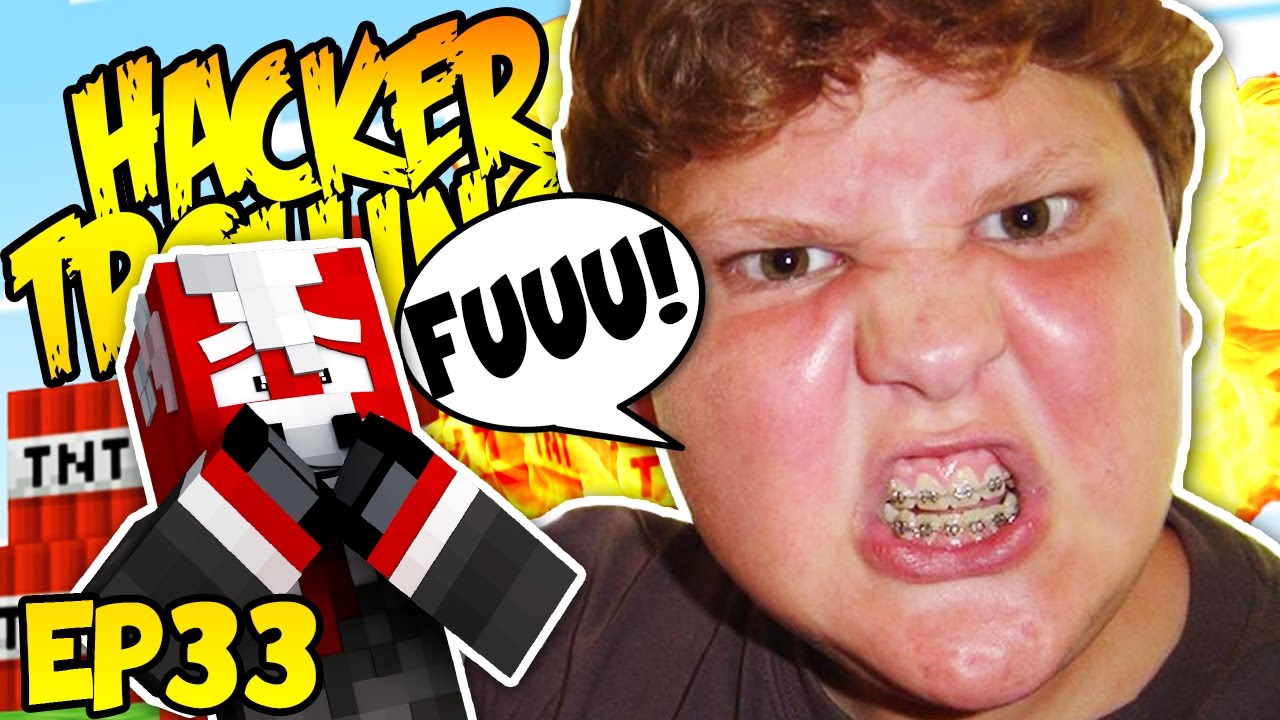 THE ANGRIEST HACKER EVER HAHAH (Minecraft Trolling Hackers EP33)