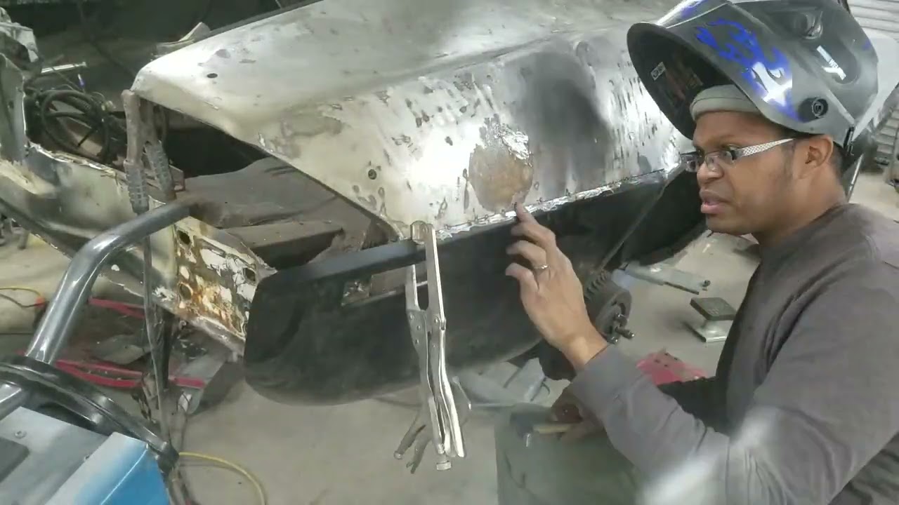 Round Camaro Tail Light Conversion 1970-73 on a 1974-1981 Camaro Welding in QUARTER PANLES