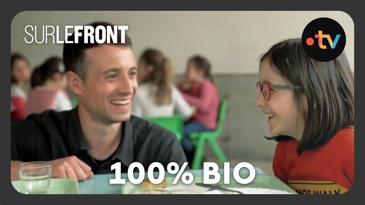 Cantine 100% bio à prix abordable à Mouans-Sartoux - #SurLeFront avec Hugo Clément