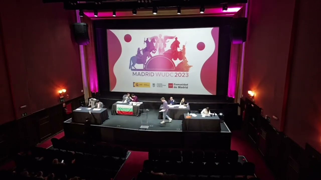 Madrid WUDC 2023 Semifinal - Sydney, Princeton, Sofia, Harvard