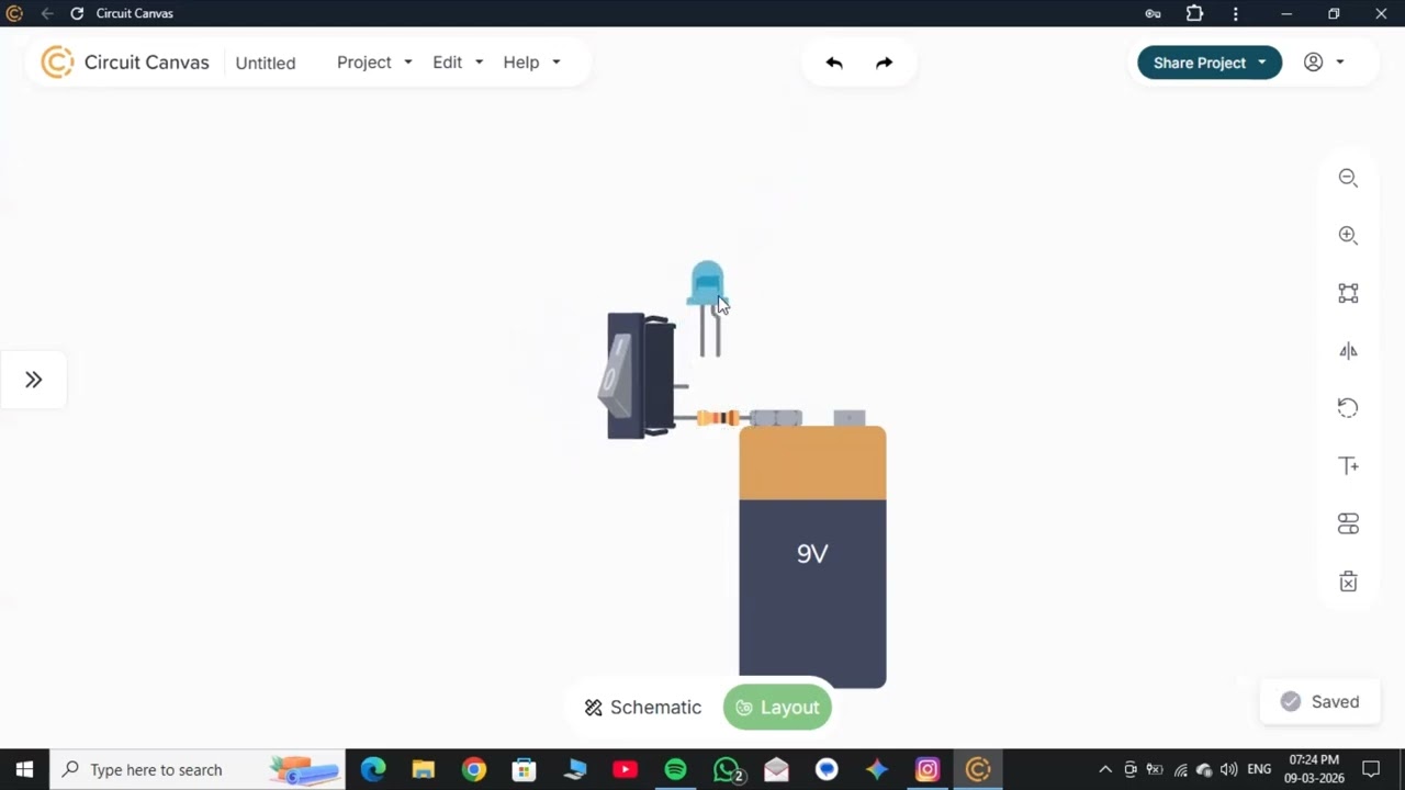 The first step begain
