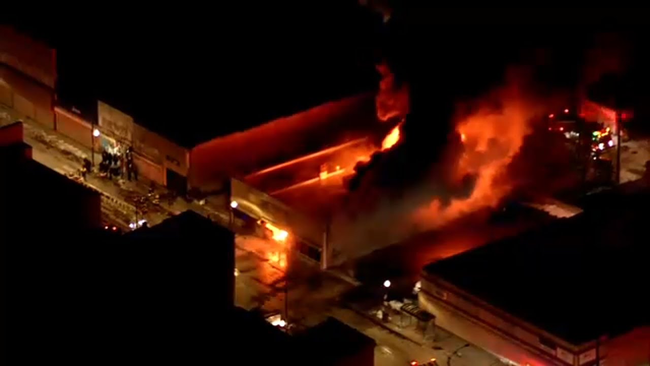 CFD battling large fire at apparent South Side furniture store