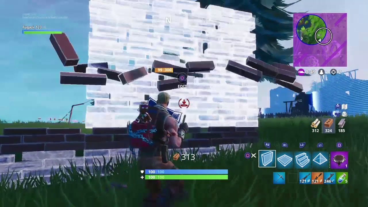 Fortnite grenade kill and storm win