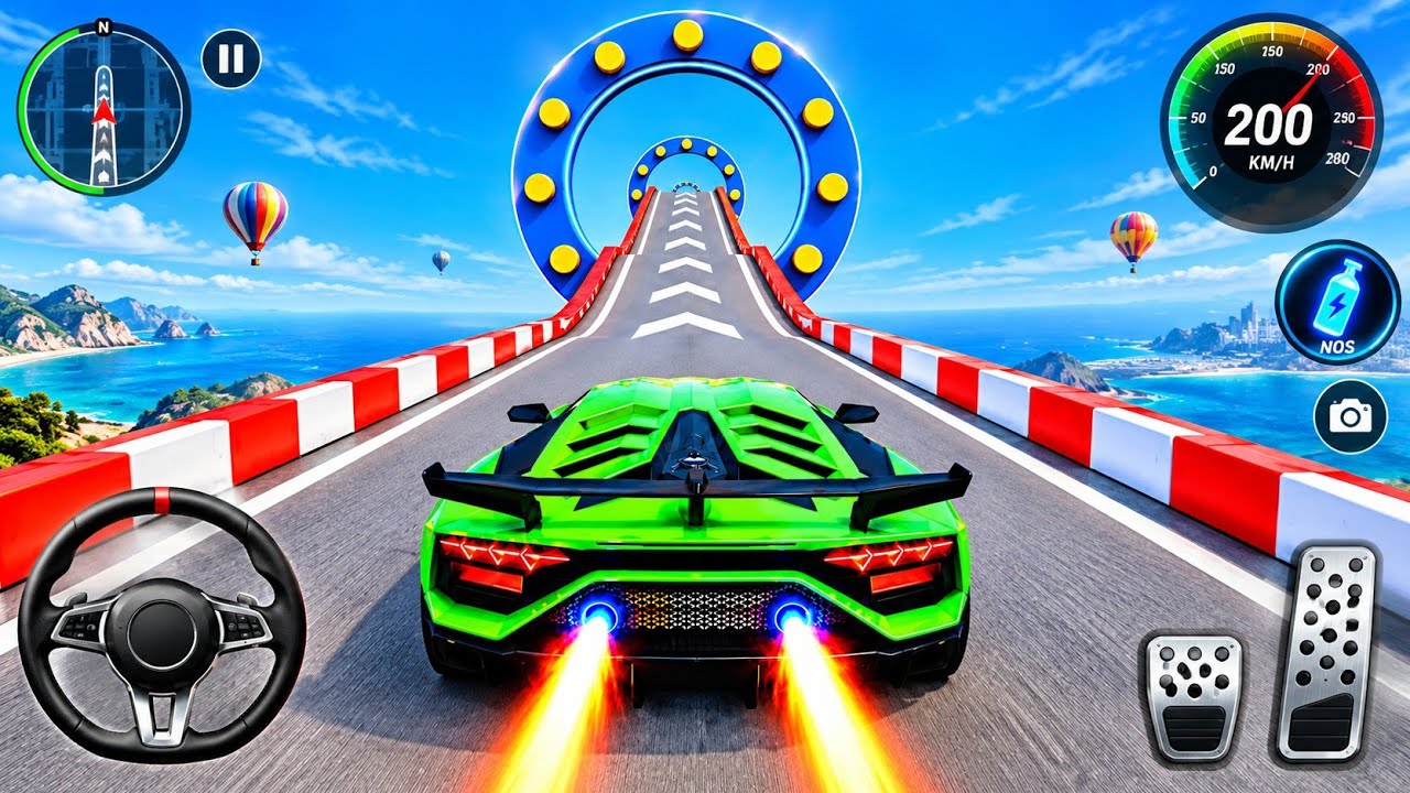 Crazy Car Stunts 3D &ndash; GT Mega Ramp Racing Gameplay 2026