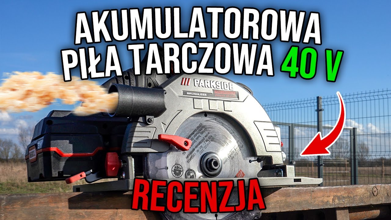 PARKSIDE PERFORMANCE Akumulatorowa ręczna piła tarczowa 40 V, PPHKSA 40-Li A1 🌟 test i recenzja