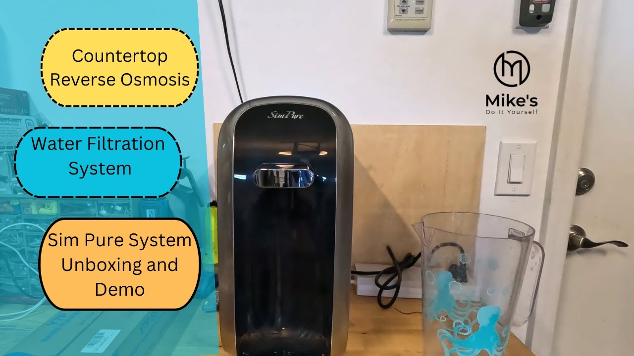 Countertop Reverse Osmosis  Water Filtering System Setup and Demo