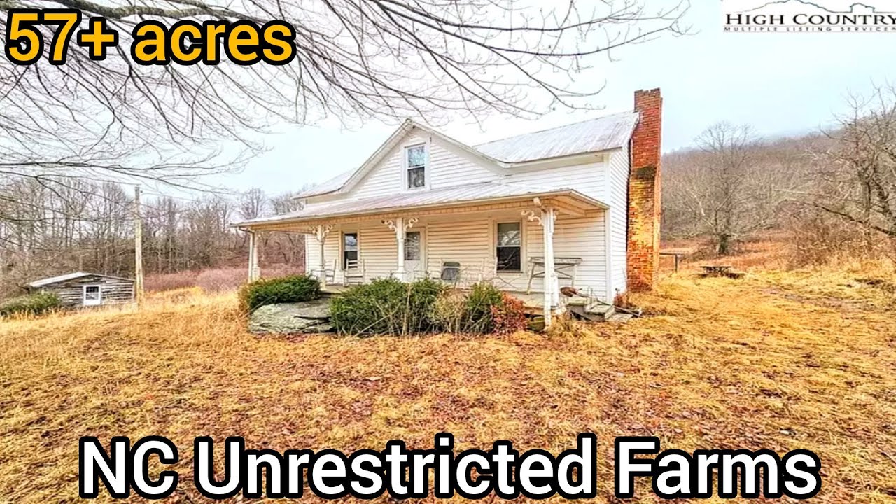 North Carolina Farmhouse For Sale | $499k | 57+ acres | North Carolina Homestead For Sale