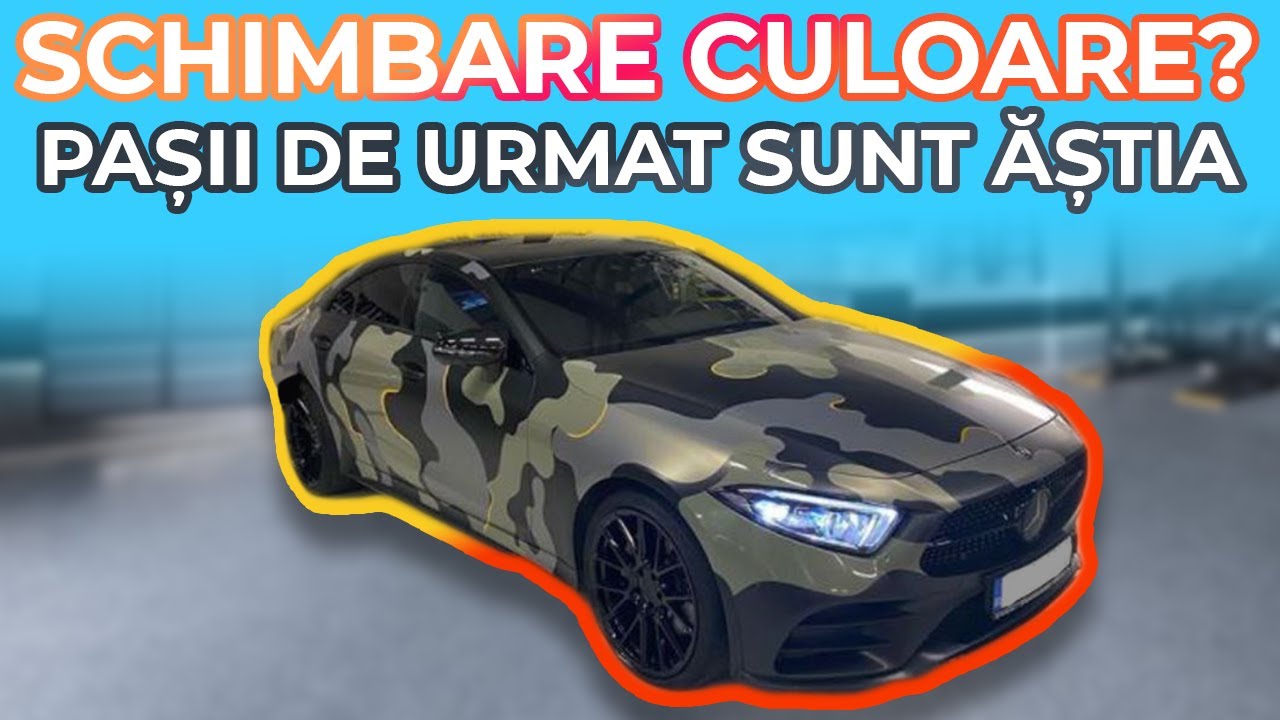 Care este PROCEDURA pentru SCHIMBAREA CULORII în ACTELE mașinii ?