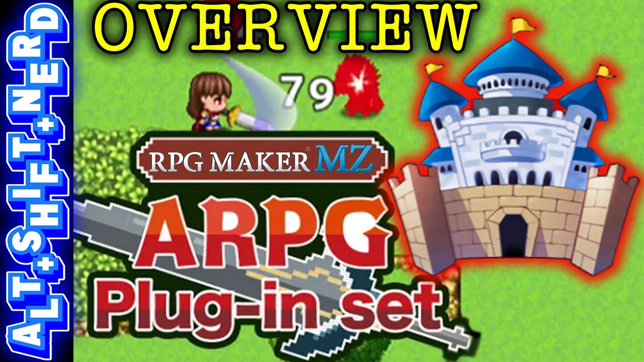 RPG Maker MZ ARPG Plug-in Set Overview | Action RPG Maker | ALT+SHIFT+NERD Gaming ASNG