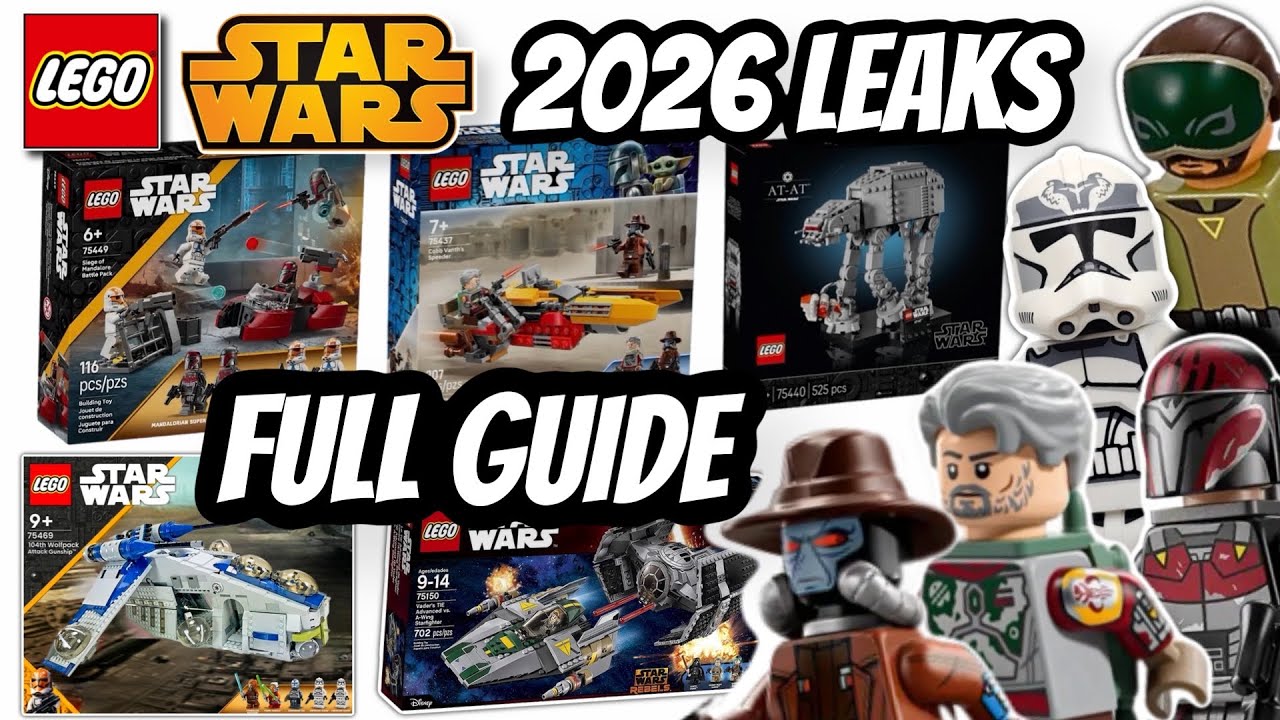 Утечка новой информации о наборе Lego Star Wars 2026: Мос Эйсли и «умные кубики»!