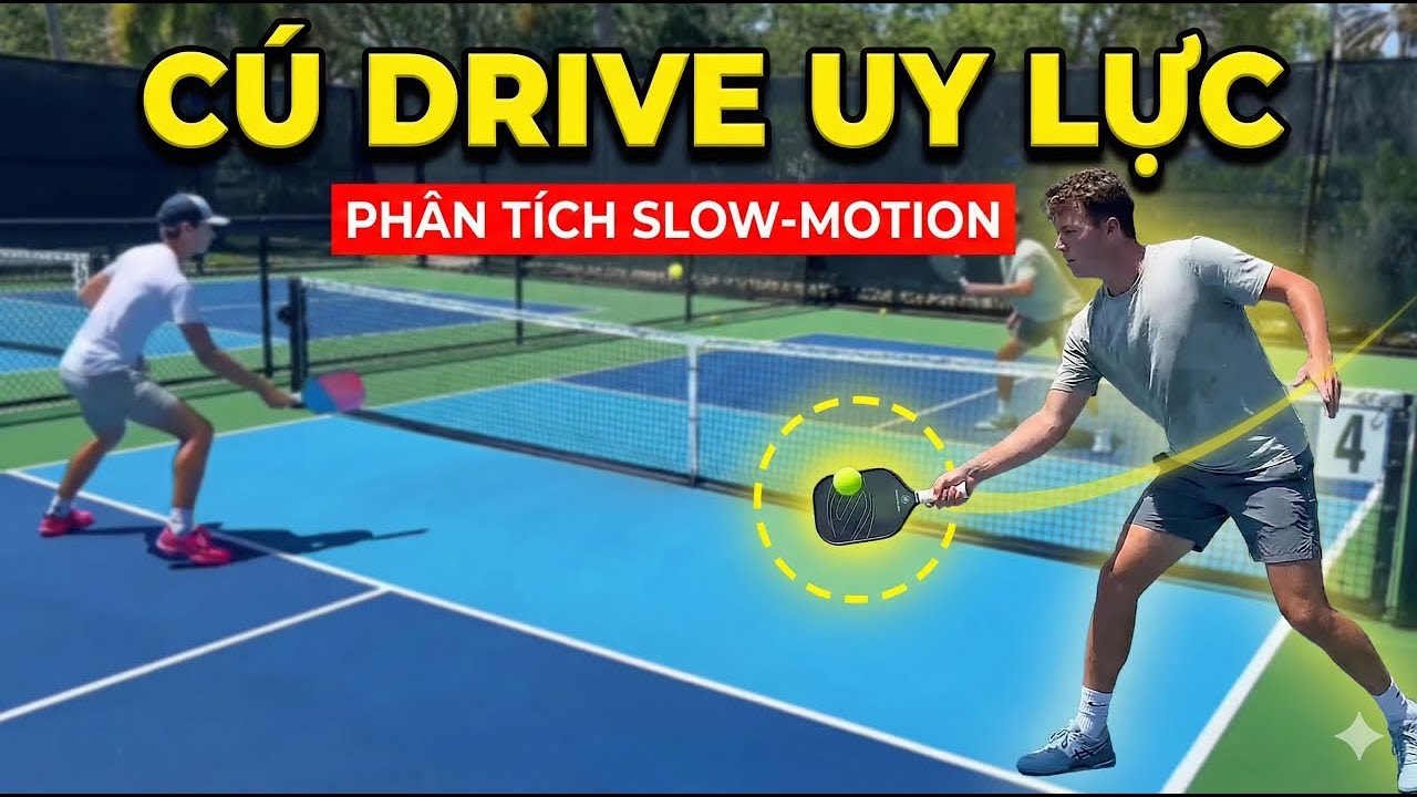 Phân tích cách Pro thực hiện cú Drive đầy uy lực (Quay chậm) | ft. Martin & Tammy Emmrich (6.3 DUPR)