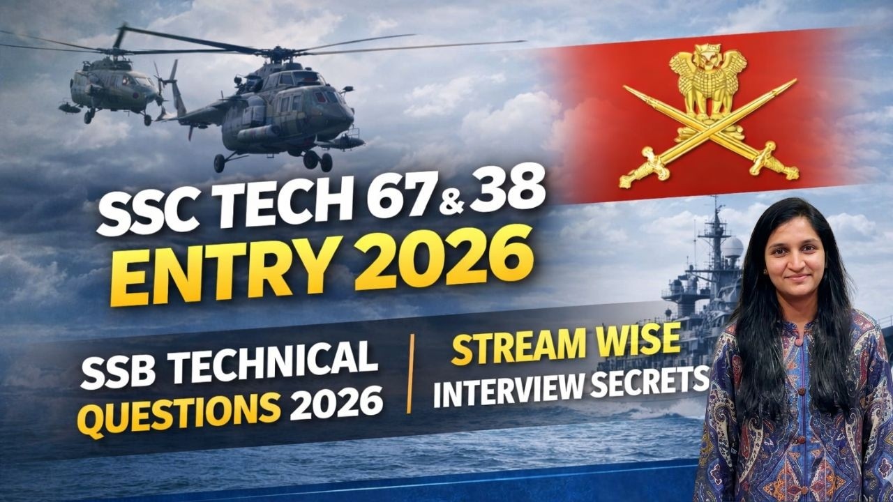 SSC Tech 67 & 38 ENTRY 2026| SSB Technical Questions 2026 | Stream Wise Interview Secrets #ssb #tips