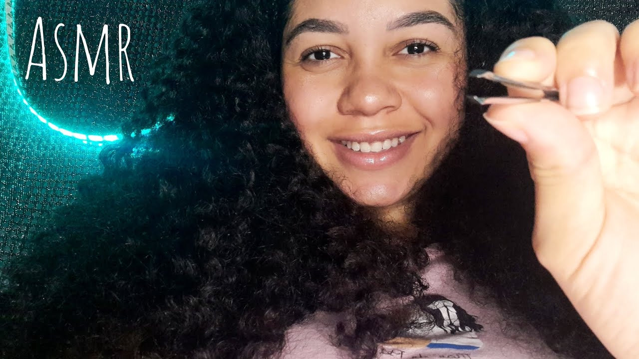 ASMR Relaxe enquanto eu faço a sua sobrancelha