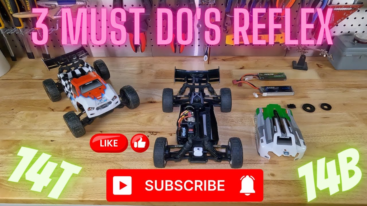 Team Associated reflex 14B 14T 3 must do's when you buy. Better battery and acceleration. Gamma Mods