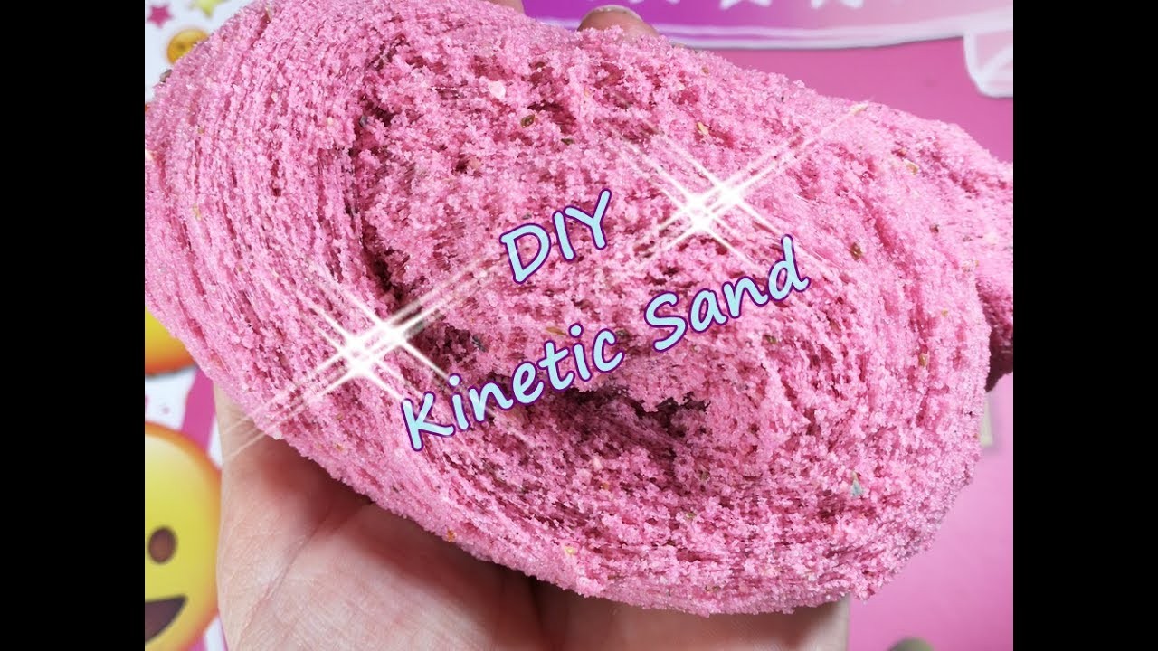 DIY Kinetischer Sand ! Pink Kinetic Sand selbermachen !