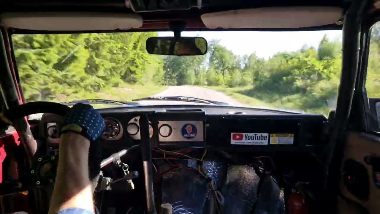 Swedish backroads testing! Saab 90 rwd and lots of power...