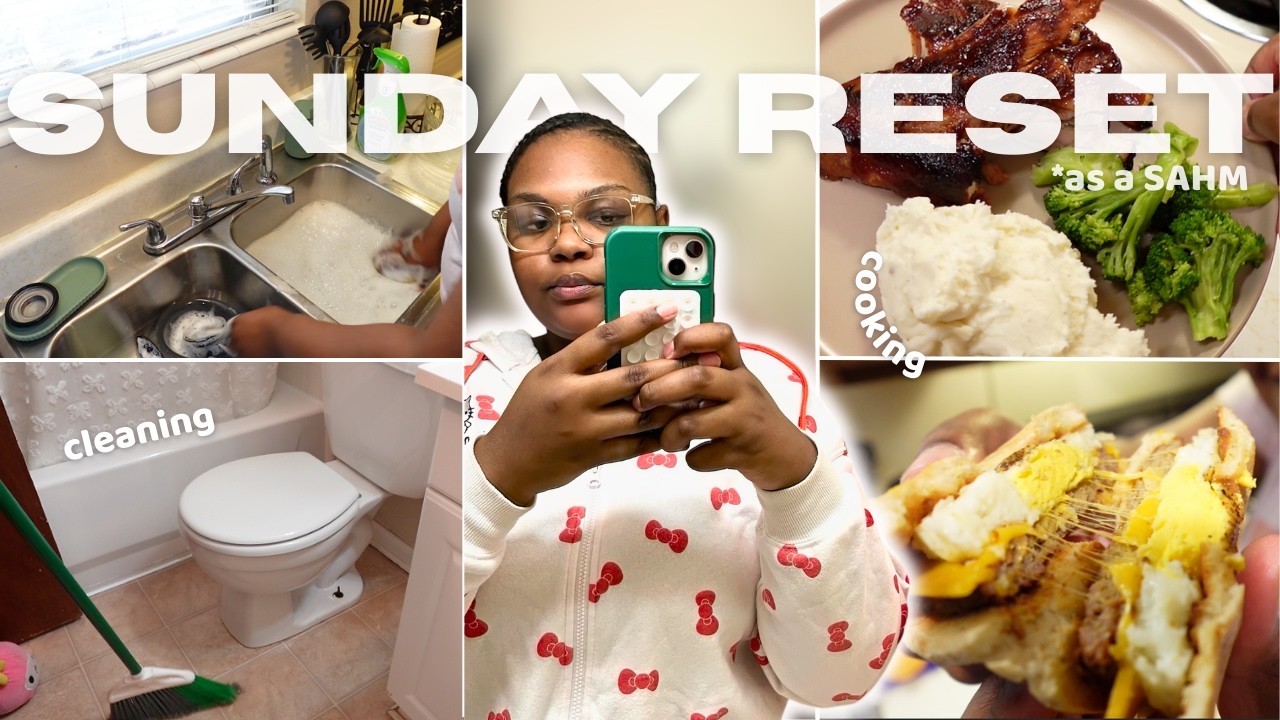 SUNDAY RESET: DEEP CLEANING + COOKING + MOM LIFE