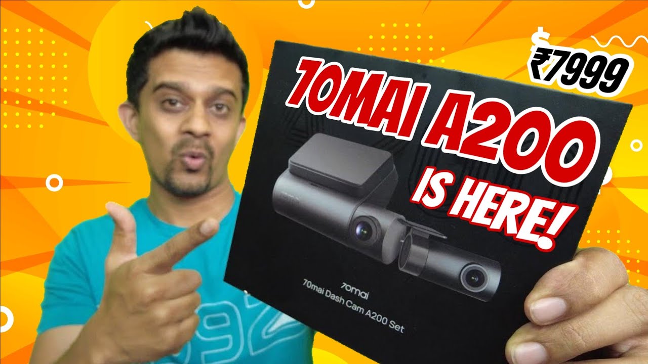 70mai A200 Dual Dashcam (Dual 1080P+HDR @₹7999) | Unboxing, Features & Detailed REVIEW | Gizmobeep