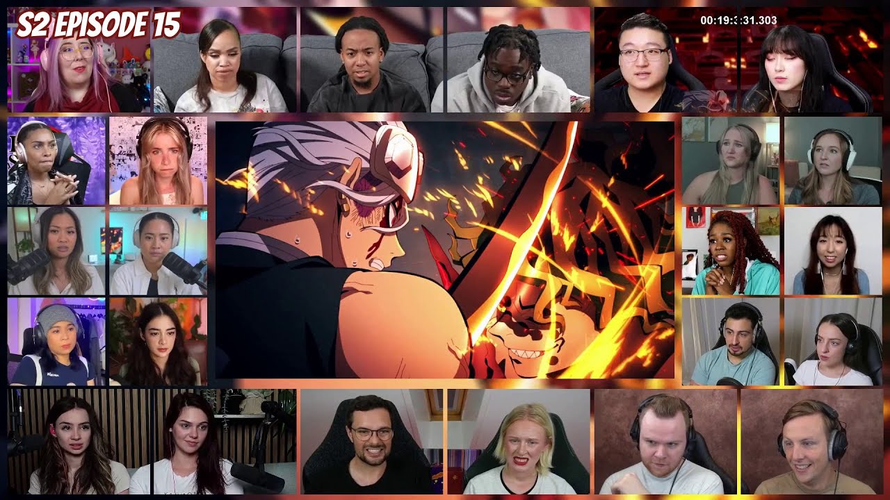 Demon Slayer: Kimetsu no Yaiba Season 2 Episode 15/8 Reaction Mashup | 鬼滅の刃